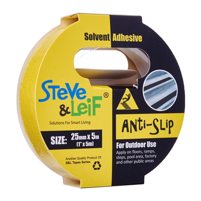 Yellow Outdoor Anti-Slip Tape (25Mm X 5M), ,Steve & Leif - greenleif.sg
