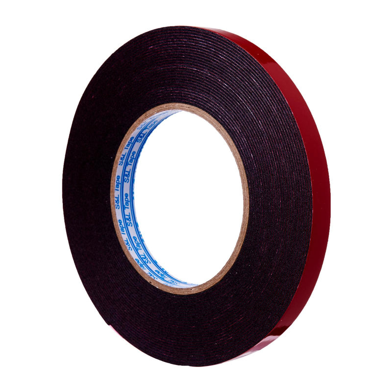 Super Strong Double-Sided Black Pe Foam Mounting Tape (12Mm X 10M), ,Steve & Leif - greenleif.sg