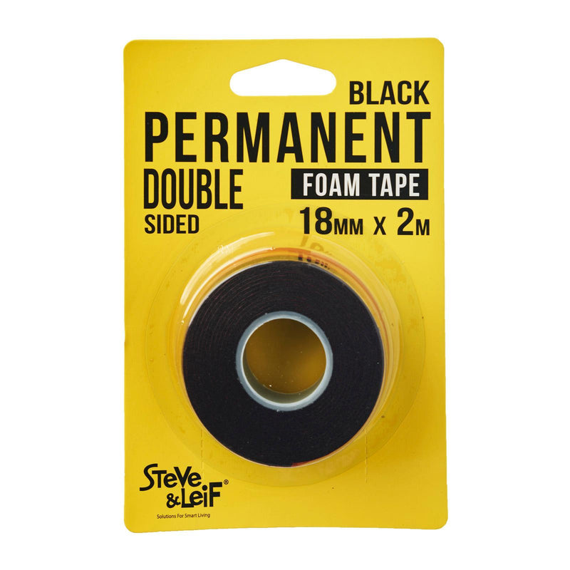 Black Permanent Foam Tape (18mmx2m ), ,Steve & Leif - greenleif.sg
