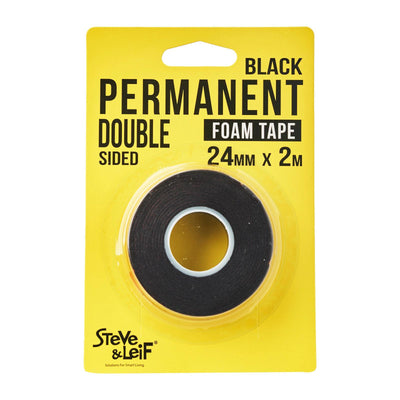 Black Permanent Foam Tape (24mmx2m ), ,Steve & Leif - greenleif.sg
