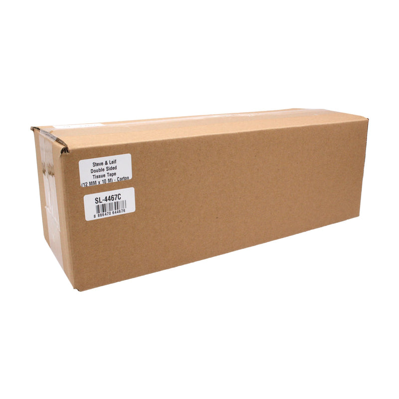 Carton Deal - Super Sticky Double Sided Tissue Tape 10M, ,Steve & Leif - greenleif.sg