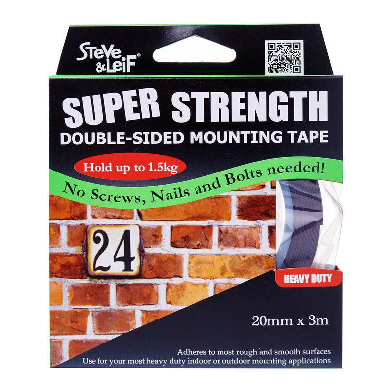 Double Sided Heavy Duty Foam Tape (20Mm X 3M), ,Steve & Leif - greenleif.sg