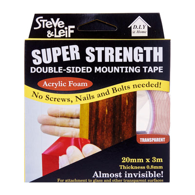 Double Sided Acrylic Clear Tape (20Mm X 3M), ,Steve & Leif - greenleif.sg
