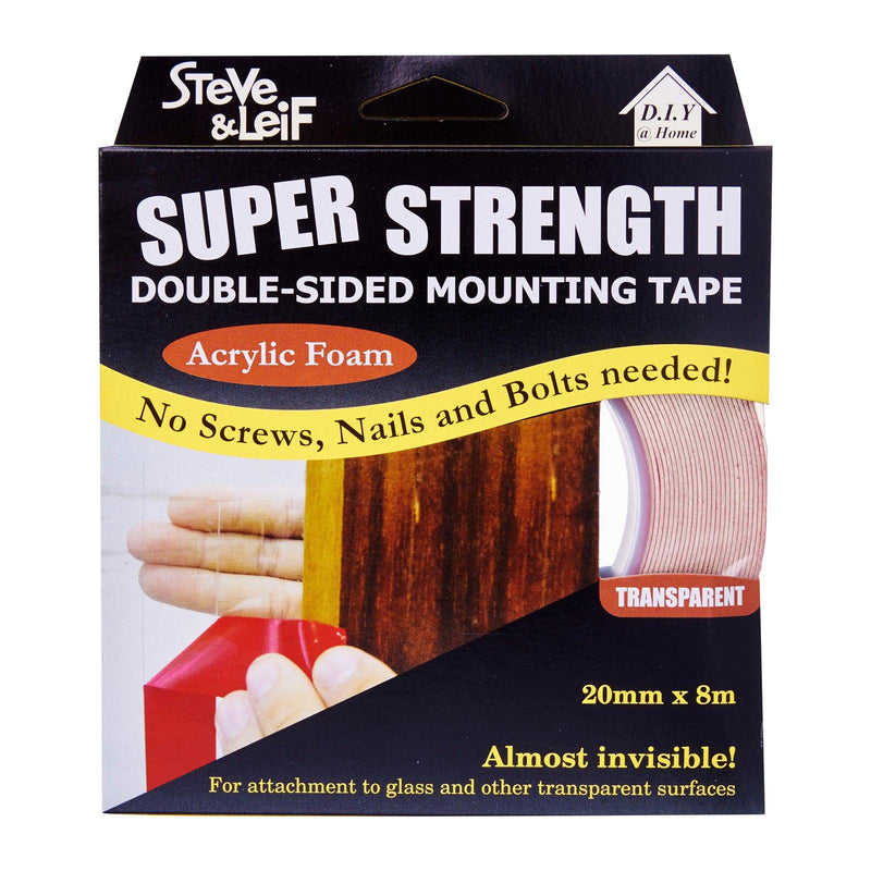 Double Sided High Bond Acrylic Foam Tape (20Mm X 8M), ,Steve & Leif - greenleif.sg