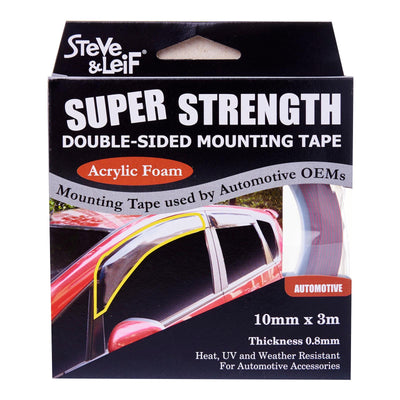 Double Sided High Bond Automotive Acrylic Foam Tape (10mm x 3m), ,Steve & Leif - greenleif.sg