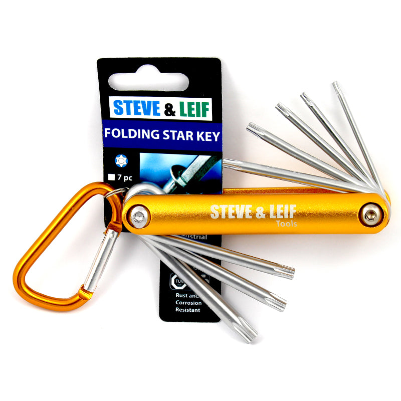 Folding Star Key Set DIY Handy Tools CR-V Steel (8 Pcs)