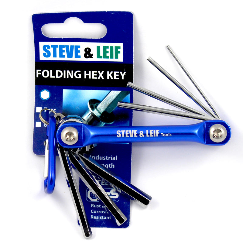 Folding Hex Key Set DIY Handy Tools CR-V Steel (7 Pcs)