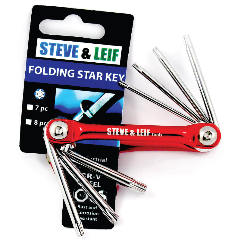 Folding Star Key Set DIY Handy Tools CR-V Steel 7 Pcs