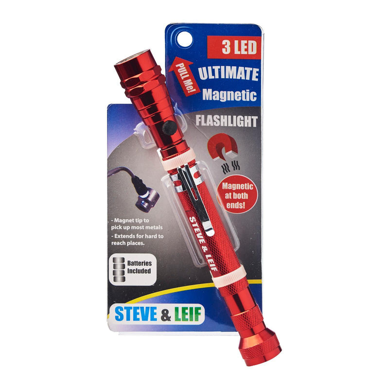 Magnetic Pick-Up Tool With LED Torch, ,Steve & Leif - greenleif.sg