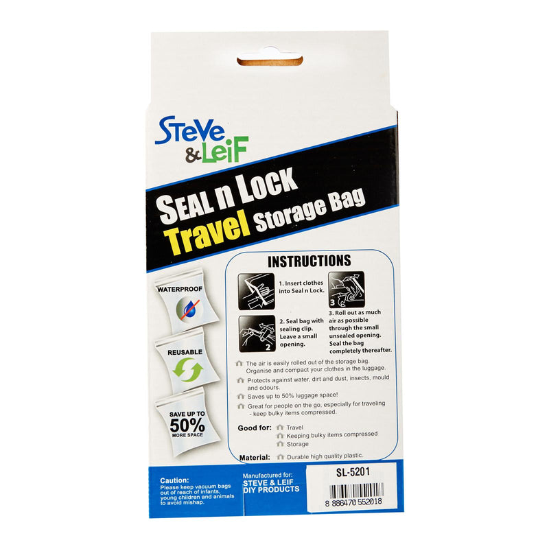 Seal & Lock Travel Storage Bag (Medium) - 2 Pcs