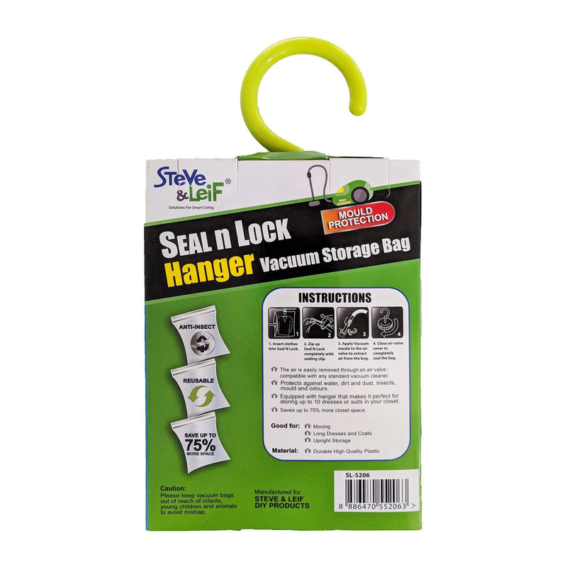 Seal & Lock Clothes Hanger Vacuum Storage Bag - 1 Pc