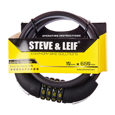 Bicycle Combination Lock (10mm x 650mm), Bicycle Accessroies,Steve & Leif - greenleif.sg