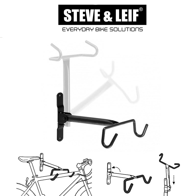 Bike Wall Mounted Heavy Duty Foldable Wall Hanger, Bicycle Accessroies,Steve & Leif - greenleif.sg