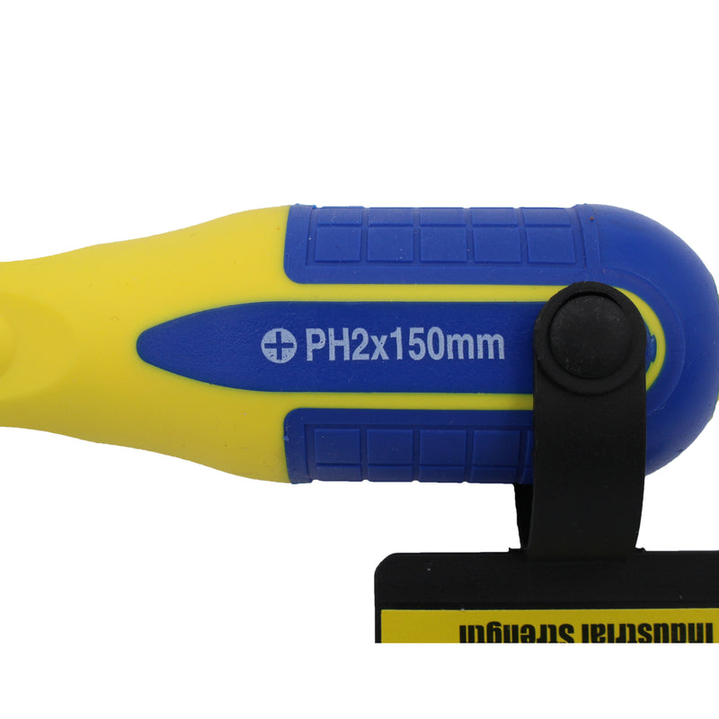 6 inch Yellow/Blue Phillips Screwdriver (6x150mm)