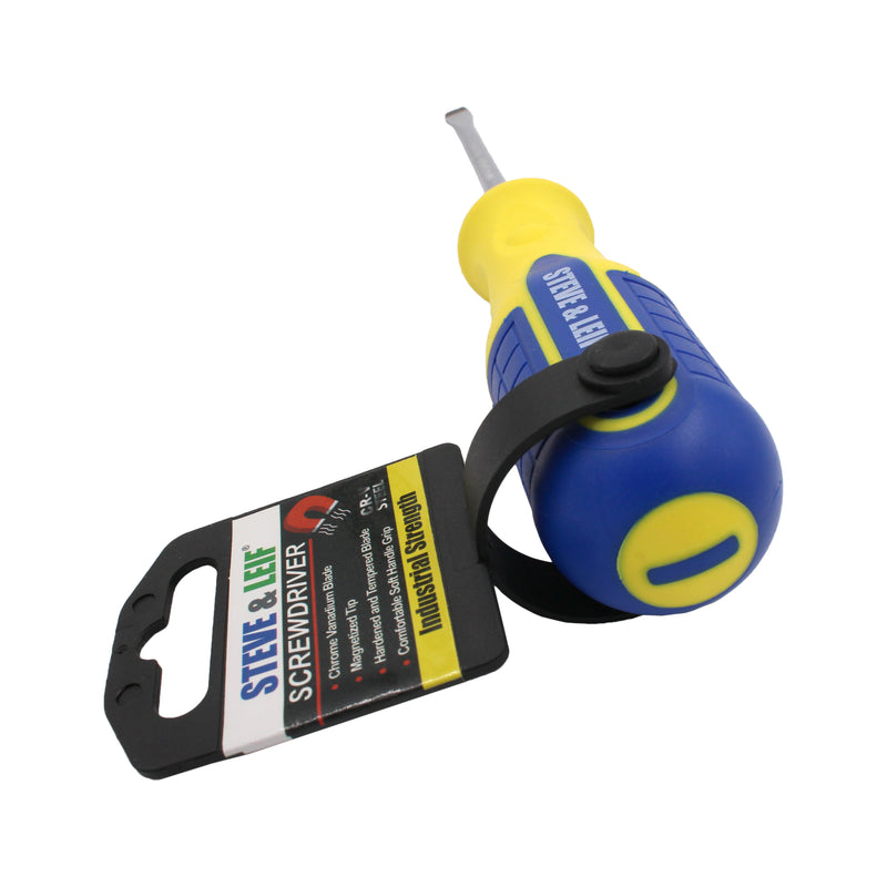 4 inch Yellow/Blue Slotted Screwdriver (6x100mm)