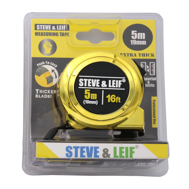 Professional Measuring Tape (5m x 19mm), ,Steve & Leif - greenleif.sg