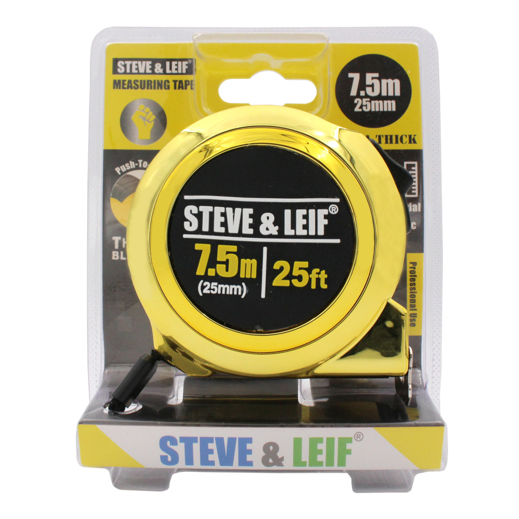 Steel Tape Measure  Series 100 - 25ft / 7.5m Professional Wide