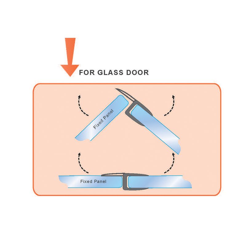 H-Shape Glass Door Seal (10mm x 2.5m)