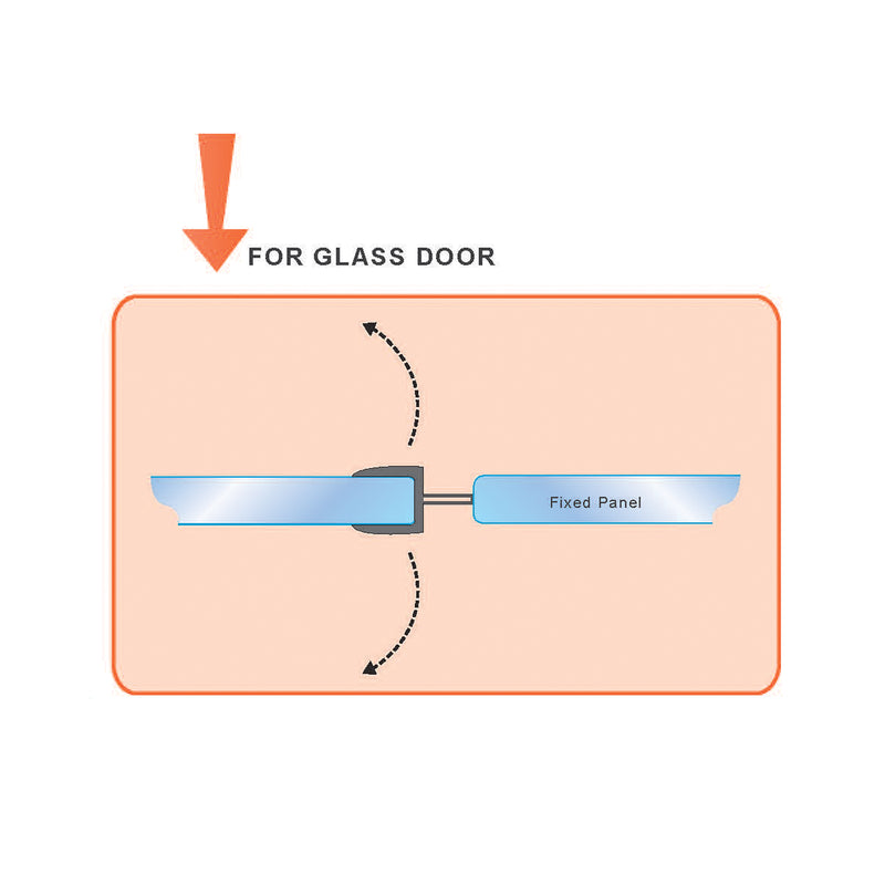 Mid-Flap Glass Door Seal (12mm x 2.5m)