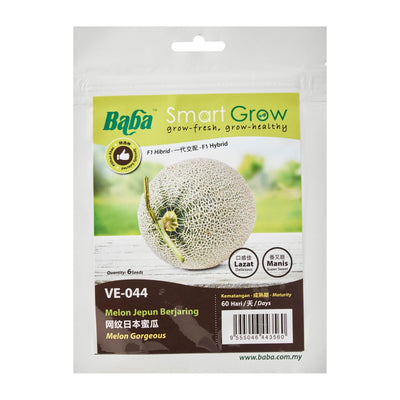 Melon Gorgeous Seeds VE-044 (6 Seeds), Seeds,Baba - greenleif.sg