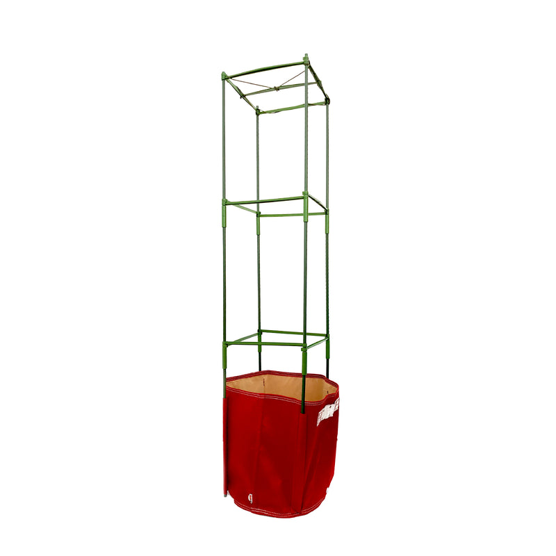 57L Maroon Big Tomato Fabric Planter (42 x 41cm) with Stacking Kit Red