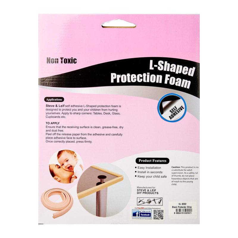 Black L-Edge Protector With Tape 2m