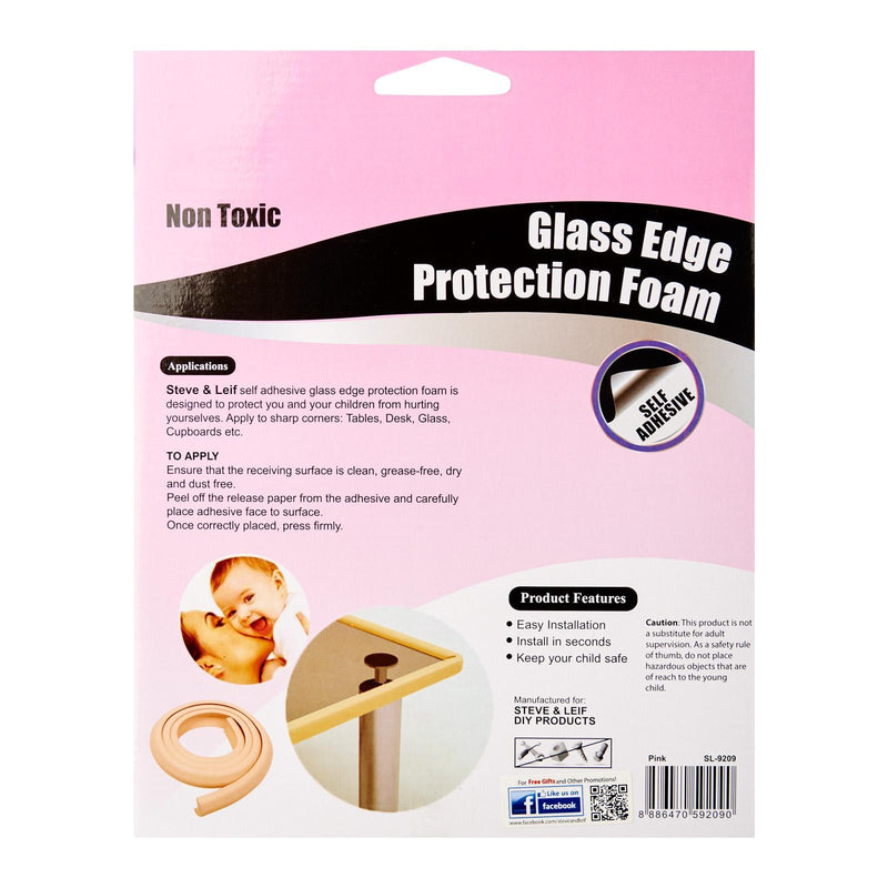 Pink U-Edge Protector With Tape 2m