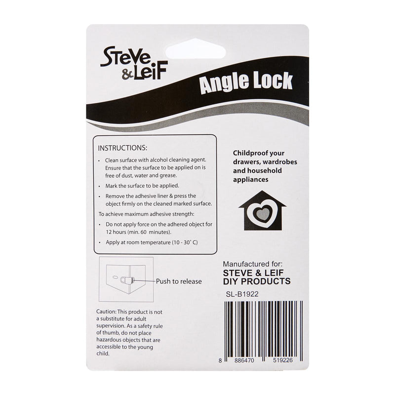 Angle Lock White (2Pcs)