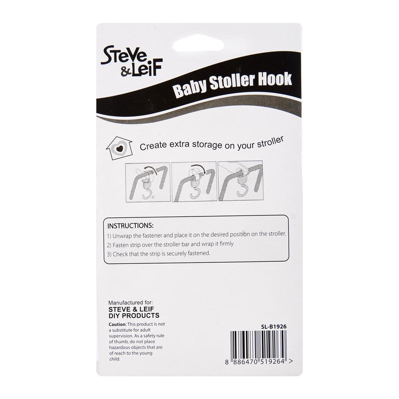 Safety Baby-Stroller Hook White (2Pcs)