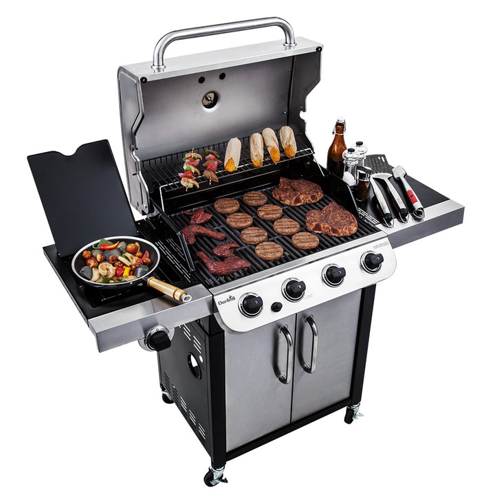 Performance CV 4-Burner Gas BBQ Grill W/Side Burner –