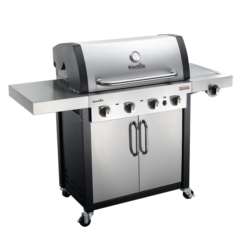 Professional TRU-Infrared™ 4 Burner Gas BBQ Grill 4400 [Stainless Steel Slopped Lid], ,Char-Broil - greenleif.sg