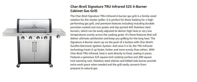 Professional TRU-Infrared 4 Burner Gas BBQ Grill
