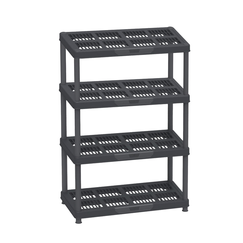 Heavy Duty Multipurpose 3/4/5 Shelf Rack (98/141.5/185cm)(Black)
