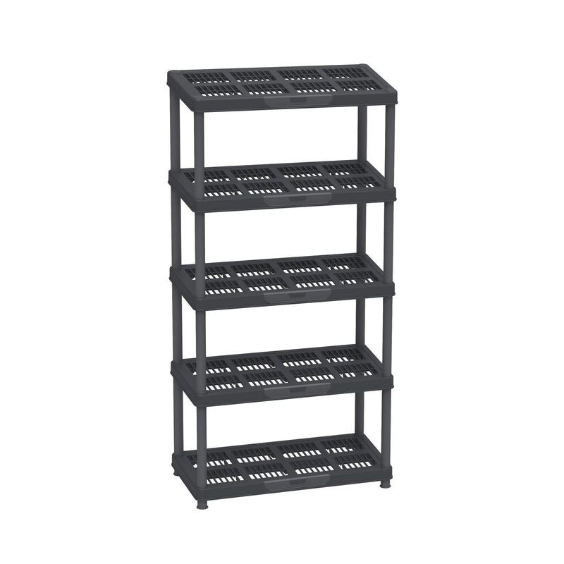 Heavy Duty Multipurpose 3/4/5 Shelf Rack (98/141.5/185cm)(Black)