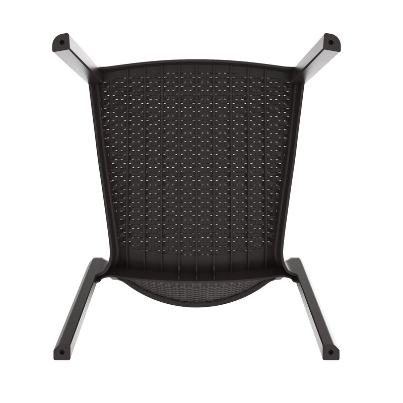 Outdoor Cedarattan Armless Chair (Brown)