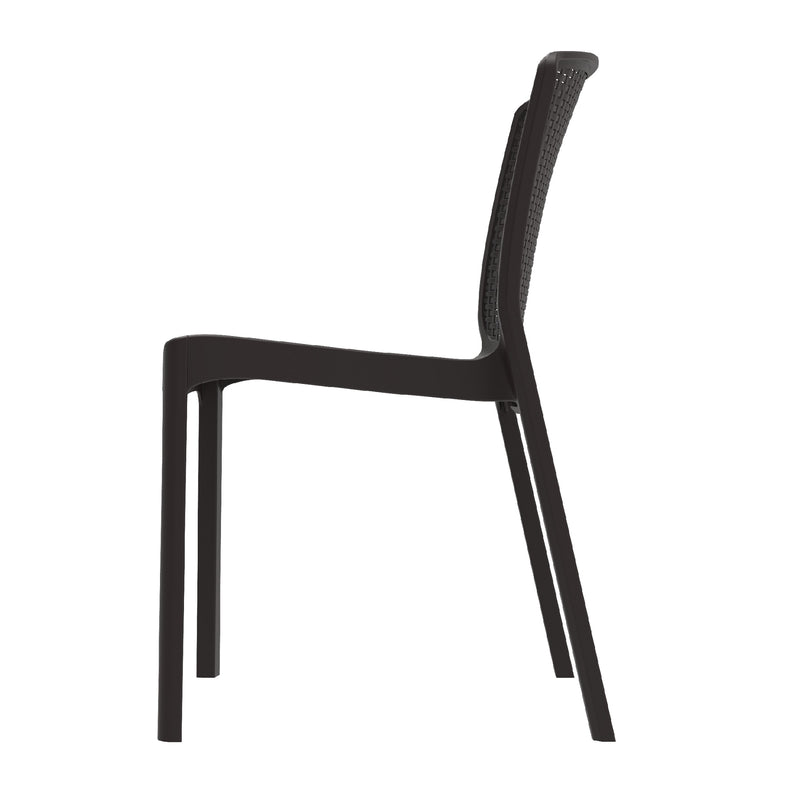Outdoor Cedarattan Armless Chair (Brown)