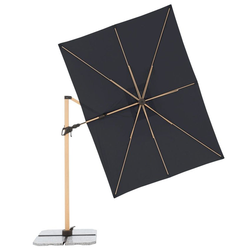 [Made in Austria] Doppler Alu Wood AX Pendel 220x300 Parasol - SPF 50 + [Base Plates Not Included]
