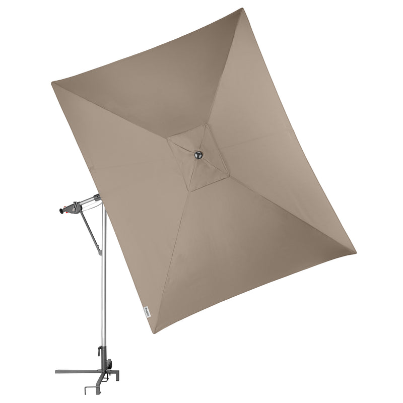 [Made in Austria] Doppler SUN LINE PENDEL 300 × 220 - Multifunctional Swing Umbrella With Crank Parasol - SPF 50 + [Base Plates Not Included]