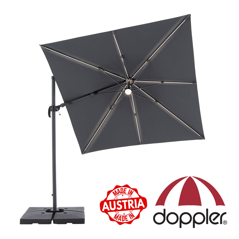 [Made in AUSTRIA] Cantilever Parasol RAVENNA AX (LED) - UV Protection 50+