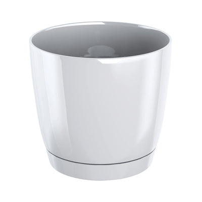 Coubi Round Pot (155x142mm) - White, ,Prosperplast - greenleif.sg