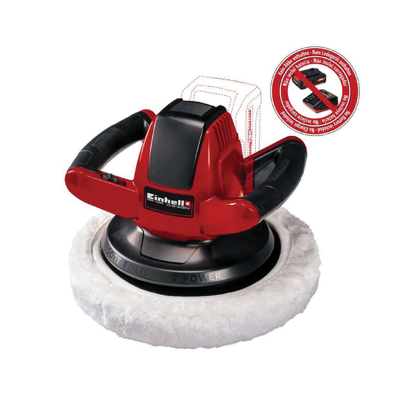 Cordless Car Polisher [CE-CB 18/254 Li-Solo] [No Battery Included], Car Polisher,Einhell - greenleif.sg