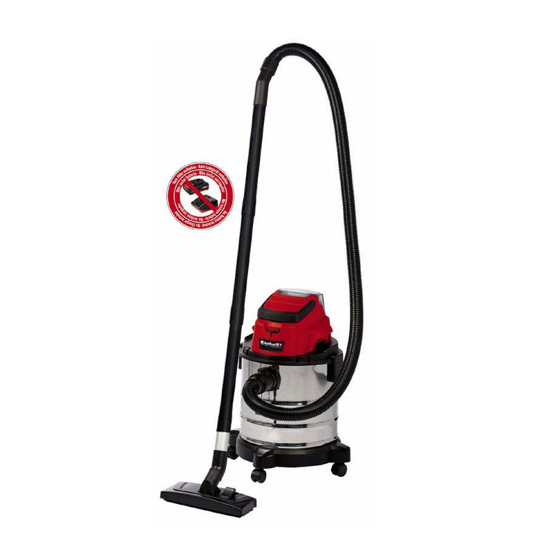 Cordless Wet/Dry Vacuum Cleaner (20L) TC-VC 18/20 Li S-Solo [No Battery Included], Vacuum Cleaner,Einhell - greenleif.sg
