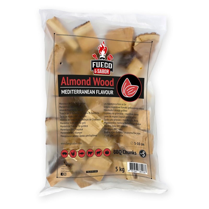 BBQ Smoker Wood Chunks Nº5 (Almond) 5kg