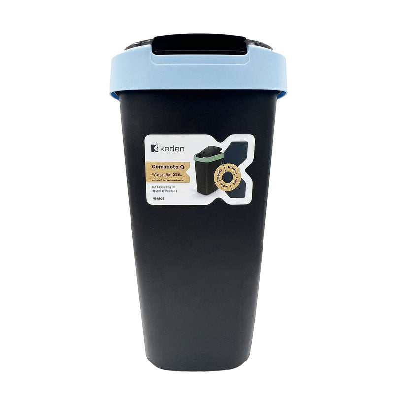 Keden Compact Waste Bin / Trash Bin 25L (Yellow/Blue/Green)