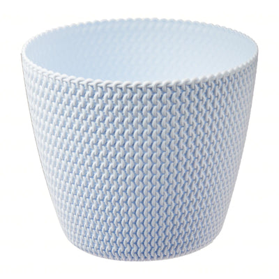 Splofy Round Basket Wave Pot (187x158mm) - Gray Ice, ,Prosperplast - greenleif.sg