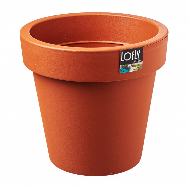 Lofly Pot (245x225mm) - Terracotta, ,Prosperplast - greenleif.sg