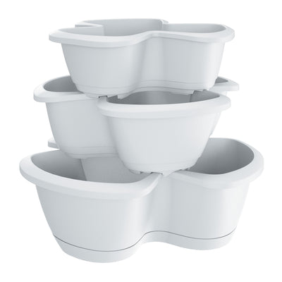 Respana Trio Pot (470x405mm) - White, ,Prosperplast - greenleif.sg