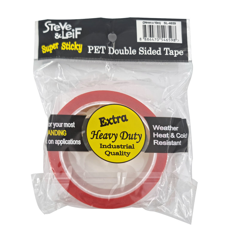 Super Sticky Double-Sided Pet Tape (24Mm X 10M)