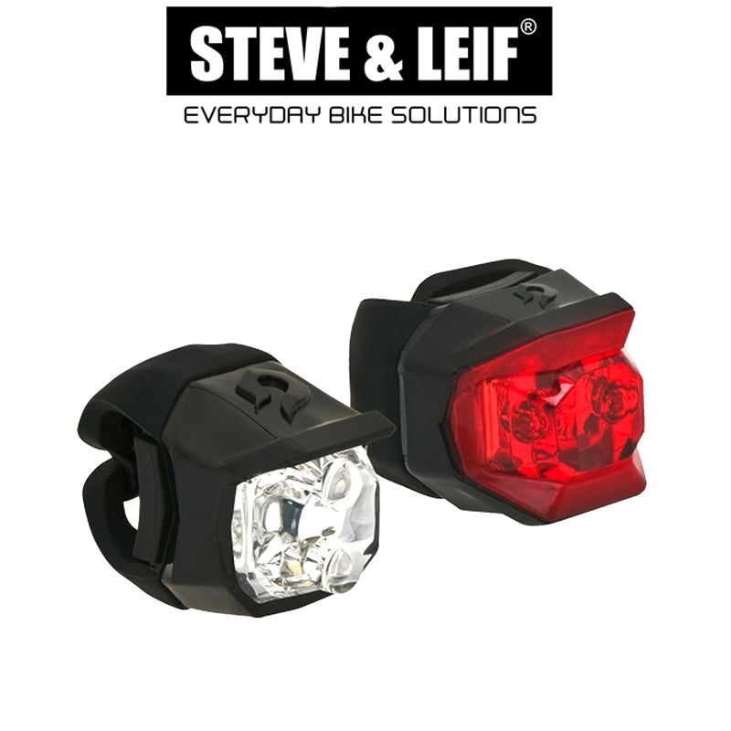 Combo Front and Rear LED Bicycle Lights