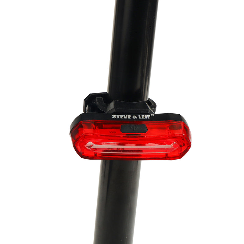 Red Cosmic Rechargeable LED Bike Rear Lights with Silicon Strap